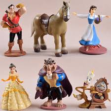 6pcs Disney Action Figure Beauty And The Beast Cartoon Model Anime Mini Decoration Collection Figurine Toys Gifts For Children Action Figures Aliexpress