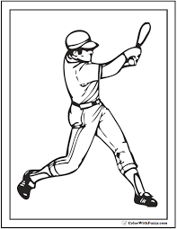 As the world series heads off, we can honor this with some great baseball coloring pages! Baseball Coloring Pages Pitcher And Batter Sports Coloring Pages