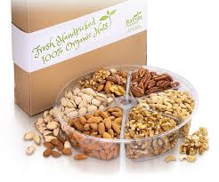 Organic Gourmet Nut Platter With Gift Box 6 Flavor Salted Roasted And Raw Nuts Variety Pack Holiday Anniversary Bir Gourmet Nuts Raw Nuts Flavored Salts