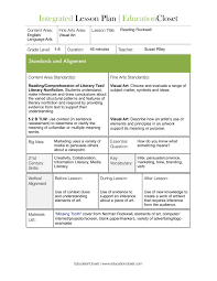Reading Rockwell Lesson 1 Jpg 2125 2750 Language Arts Lesson Plans Lesson Plan Templates Lesson Plans