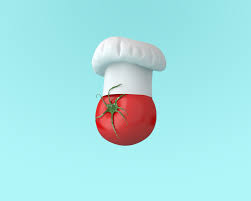 Chef Hat Tomato Concept On Pastel Chefs Hat Cartoon Chef Chef