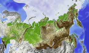 Russland stumm erstellt am 07.10.2013. Russland Geographische Karte Von Russische Foderation Mit Flussen Grossen Stadtischen Gebieten Und Polareis Umliegende Gebiet Ausgegraut Farbig Nach Gelandehohe Lizenzfreie Fotos Bilder Und Stock Fotografie Image 10962362