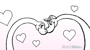 As a matter of fact, it's probably good that they are gone now because some of them were very dangerous species for humans. Brontosaurus Love Coloring Page Freelance Fridge Illustration Character Development
