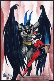Batman & Harley Quinn by Simon Bisley, in Jean-Michel Anneau's Brave Batman  & The Bold ...... Comic Art Gallery Room