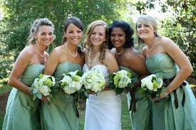 8 Perfect Color Combinations For Your Wedding Green Bridesmaid Dresses Bridesmaid Light Green Bridesmaid Dresses