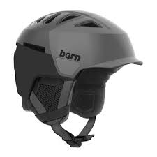 details about bern mens heist brim boa ski snow helmet satin grey hatstyle