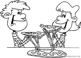 Buy the selected items together. Pizza Coloring Pages Kids Eating Pizza Coloring4free Coloring4free Com