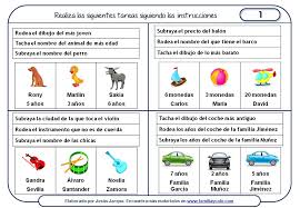 Te espera el reto de las palabras esdrújulas, un nuevo quiz para niños de happy learning. Ejercicios Para Comprender Instrucciones Escritas Ptyal Gema Norena