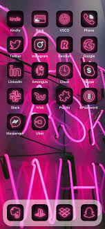 See more ideas about aesthetic, aesthetic anime, aesthetic pictures. 500 Pink Neon Ios 14 App Icon Pack Unique Aesthetic For Iphone Home Screen Ios Shortcuts Ios Themes Bundle In 2021 Icon Phone Themes App Icon