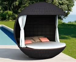 Round outdoor daybed ukrainian women. Trendy Ball Shaped Outdoor Rattan Daybed My Aashis