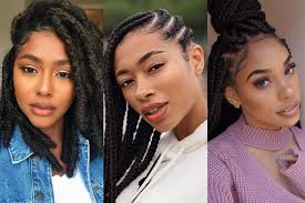 They are one of the most popular hairstyles for black women, all thanks to the fact they are protective and. Braids With Straight Hair Black Hairstyles Up To 67 Off Free Shipping