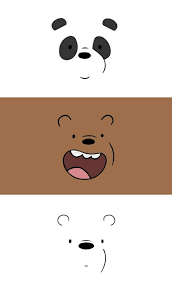We Bare Bears Wallpaper Boneka Hewan Kartu Lucu Binatang