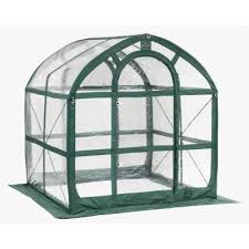 Flowerhouse Springhouse 6 Ft X 6 Ft Pvc Pop Up Greenhouse Fhsp300cl The Home Depot Portable Greenhouse Growing Tomatoes Indoors Greenhouse
