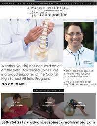 The sooner we start the rehab process, the faster the patient is back to full recovery. Advanced Spine Care Cougar Football Club