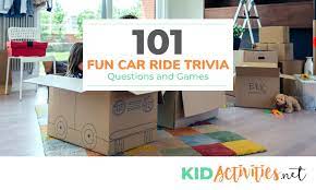 Oct 25, 2021 · playing trivia games with children is a great idea. 101 Fun Car Ride Trivia Questions And Games Kid Activities