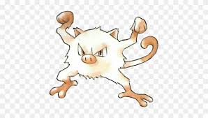 The number for the special attacks shows how many special attacks the pokémon can store during a battle. Mankey Pokemon Red And Green Official Art Mankey Free Transparent Png Clipart Images Download