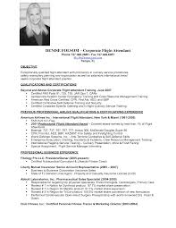 Writing A Flight Attendant Resume