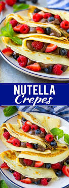 Nutella Crepes Recipe Easy Crepes Recipe Blender Crepes Berry Crepes Nutella Crepes Easy Crepe Recipe Breakfast Brunch Recipes