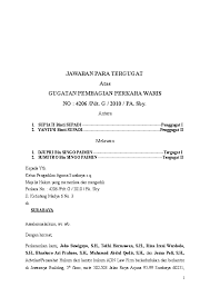 Contoh surat non pkp informasi seputar dunia militer dan. Doc Jawaban Gugatan Djupri Revisi Eddy Tanzil Academia Edu