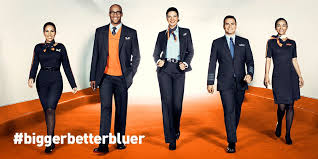 The New Jetblue Uniforms Will Be Debuting 6 15 Jetblue Blue Juice Pantsuit