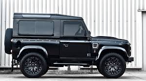 Kahn 90 In Matt And Gloss Black Land Rover Defender Land Rover Dream Cars
