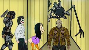 Backrooms Entity vs Momo, Jeff the killer, Predator, Jason Voorhees | 2D  Animo - DC2 - YouTube
