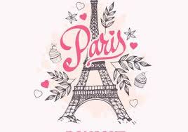 Eiffel Tower Parisian Symbol Hand Drawn Vector Greeting Card Paris Wallpaper Eiffel Tower Paris Images