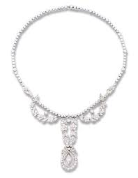 A Belle Epoque Diamond Choker Necklace Brooch By Cartier Of Garland Design The Centra Diamond Choker Necklace Pearl Diamond Pendant Necklace Fancy Necklace
