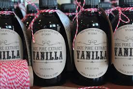 free homemade vanilla labels printable