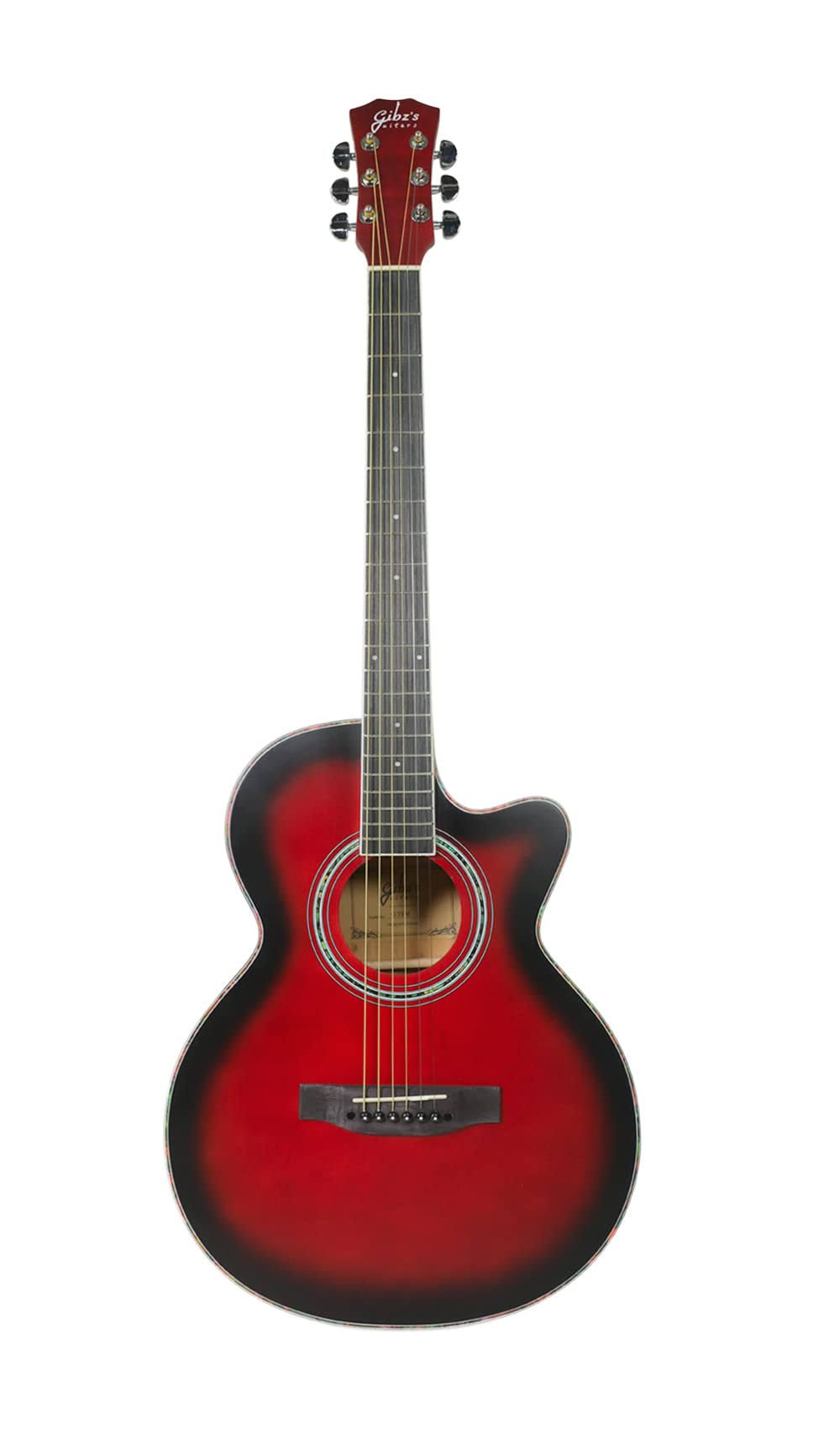 GIBZ'S GUITARS G-39 MATT ACOUSTIC GUITAR - RB product image