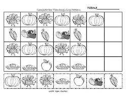 Thanksgiving Math Patterns Math Patterns Thanksgiving Math Thanksgiving Kindergarten