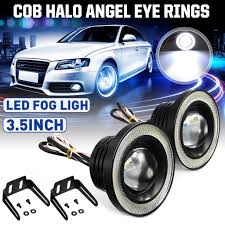 Universal round fog lights 3 clear lamps. Buy 2pcs 3 5 Inch Round Led Fog Lights 10w White Halo Ring Drl Off Road Fog Lamps For Jeep Wrangler Jk Tj Lj Grand Cherokee Lada At Affordable Prices Free Shipping