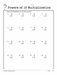 From the simplest multiplication facts to multiplying large numbers in columns. Multiply By 10 With 2 Digits Worksheets