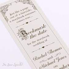 Fairytale Bookmark Save The Date Diy Printable Storybook Wedding Trendy Wedding Invitations Wedding Saving