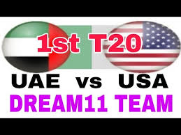 Mar 16, 02:00 pm local. Uae Vs Usa 1st T20 Dream 11 Team Playing 11 Team News Youtube