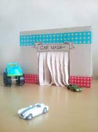 Awesome Diy Kids Cardboard Car Wash Cardboard Car Diy Cardboard Diy For Kids