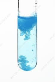 Copper Hydroxide Precipitate Stock Image C027 9449 Science Photo Library