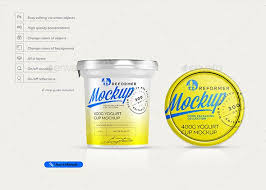 Yogurt Cup Mockup 400g Mockup Free Psd Mockup Free Logo Mockup Psd