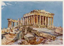 Acropolis The Parthenon, From The Drawing By Mary Evans Picture Library |  Fine Art America