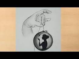 We have graphics about mean… Creative Pencil Drawing Of Girl Inside Ball Girl Drawing Youtube