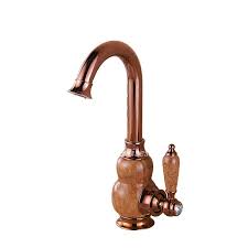 Are bathroom faucets standard size? Brown Bathroom Faucets Marble Single Handle Rose Gold Filtering