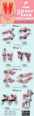 30 Day Back Challenge Download Fitonomy App For More Back Exercises Available For Free Ejercicios Para La Espalda Ejercicios Para Espalda Ejercicios Espalda
