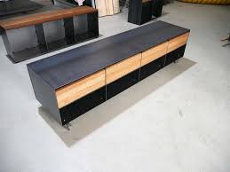 Tv Lowboard Sideboard Classic 052 Holz Schwarz Eiche Stahlzart Schubladen Design Lowboard Sideboard