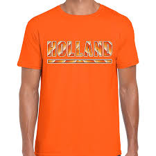 Het nederlands elftal speelt vanaf 31 mei in een nieuw shirt. Holland Nederlands Elftal Supporter T Shirt Oranje Voor Heren Fun En Feest