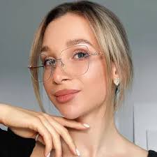 Michaela Black Round Eyeglasses