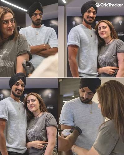 Arshdeep Singh and Samreen Kaur get each other's initials tattooed as a  forever symbol of their bond.🖋️❤️ 📸: AliensTattooIndia/Instagram |  #ArshdeepSingh #IndianCricketer