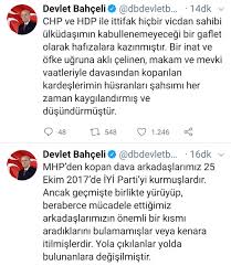 Vaziyet On Twitter Iyi Parti Mhp Genel Baskani Devlet Bahceli Nin Aciklamalarina Cevap Verdi