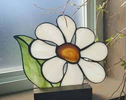 Colorful Suncatcher Etsy Stained Glass Flowers Stained Glass Art Stained Glass