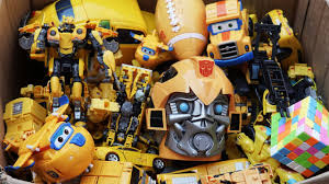 Bumblebee autobot transformer action figure toy model yellow beetle vehicle car. The Box Is Full Of Yellow Toys And Cars Bumblebee Transformers Movie Autobots Full Mainan Robot Youtube