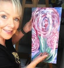 Day 7 Can I salvage this slightly damaged canvas? Yesterday I practiced my  drips and runs